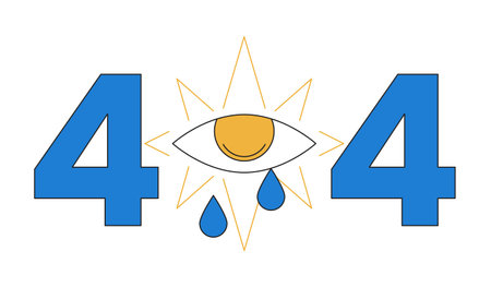 Esoteric magic evil eye crying tears error 404 flash message. sacred geometry. Empty state ui...