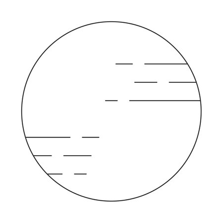 Astronomy celestial body flat monochrome isolated vector object. universe. Editable black and white line art drawing. Simple outline spot illustration for web graphic designのイラスト素材