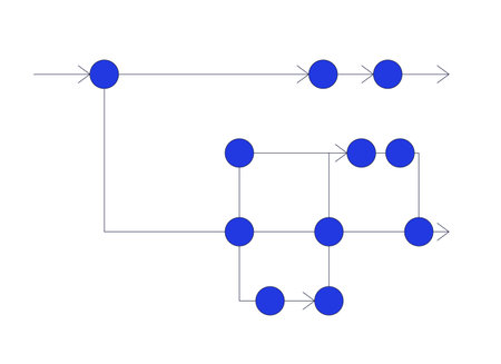 Roadmap decision making scheme 2D cartoon object. Data visualization. Road map diagram. Dots arrows. Timeline infographic isolated element flat vector clipart on white background. Spot illustrationのイラスト素材