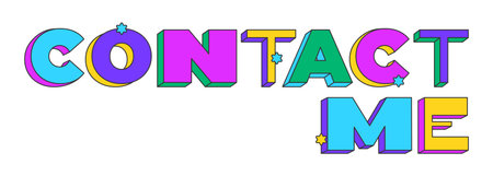 Update playful 3D text design. Page reload refresh. Sync content. New version. Latest data. Upgrade software. Multicolor block letters. Retro funky style with stars. Pop culture. Montserrat font usedのイラスト素材