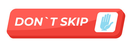Don't skip isometric social media UI button. Avoid skipping important content. Watch fully. Viewer...