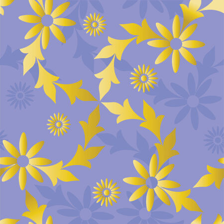 Seamless pattern with floral ornamentのイラスト素材