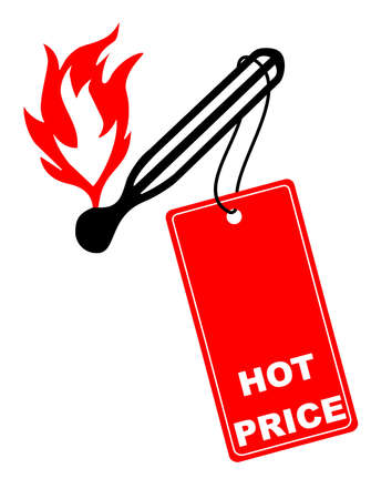 Vector illustration - Hot price labelの写真素材