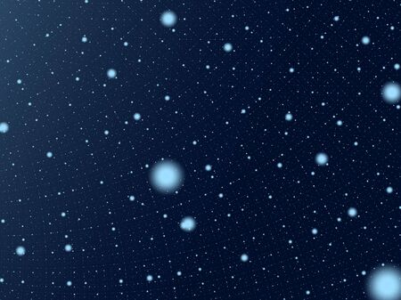 Deep dark blue sky with stars - backgroundの写真素材