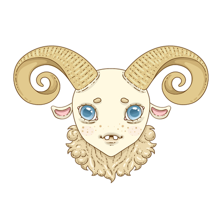 aries zodiac signのイラスト素材