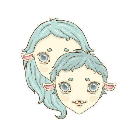gemini zodiac signのイラスト素材