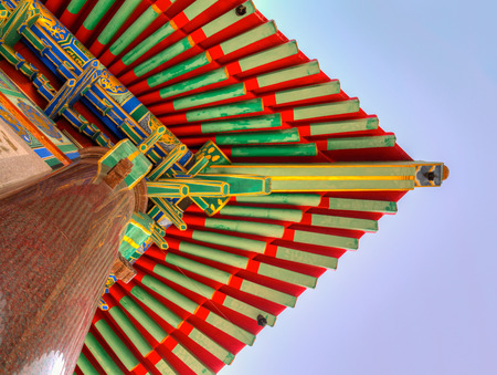 The roof of  Wat Leng Nei Yi 2 (Barom Racha Kajanapisek Anusorn Canasongjennigairangsan temple),Bang...