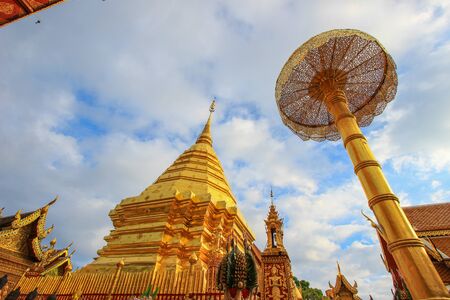 Wat Phra That Doi Suthep,Chiang Mai Province,northern Thailand.-the most famous and important temple in Chiang Mai every visitor must pay a visit.の写真素材