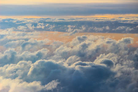 morning sky and sea of cloudsの写真素材