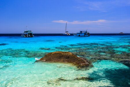 Koh 4,Similan Islands National Park,Phang Nga Province,southern Thailand.With white beach,beautiful water.の写真素材