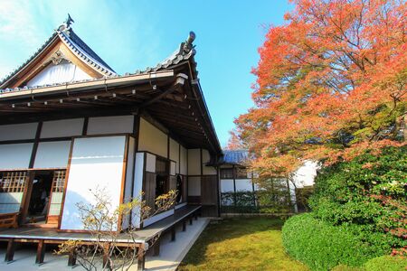 fall fliage at Genko-an Temple,Kita Ward,Kyoto,Japanのeditorial素材