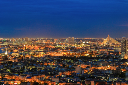 nightscape of Bangko, Thailand.のeditorial素材