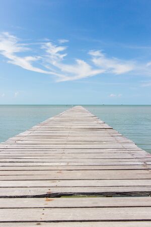 pathway to the sea at Laem Phak Bia,Pethaburi province,Thailand