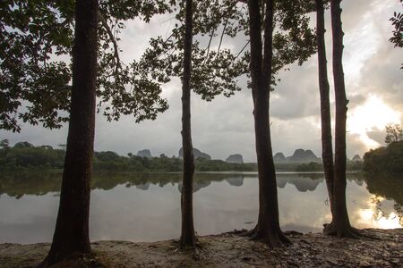 Nong Talay in Krabi province,Southern Thailand,with breathtaking views at dawn