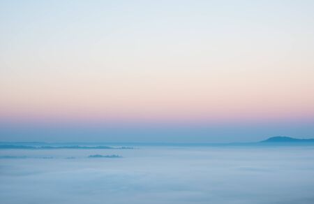Sea of mist in the morning at Khao Kho,Phetchabun Province,northern Thailand.の写真素材