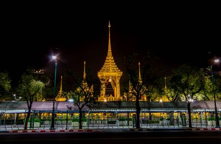 Exhibition on royal cremation ceremony,Sanam Luang Ceremonial Ground,Bangkok,Thailand on...