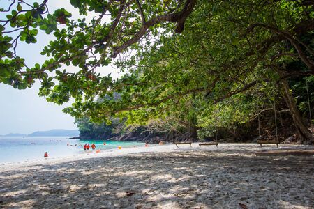 Kawthoung, Myanmar - April 6, 2018 : Many activities to enjoy on Flower Island - a beautiful Island in Myanmar Andaman Sea.のeditorial素材