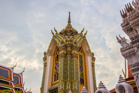 Khet Phra Nakhon, Bangkok,Thailand on January18,2019:Beautiful art and architecture of Wat Ratchabophit Sathitmahasimaram Ratchaworawihan.のeditorial素材