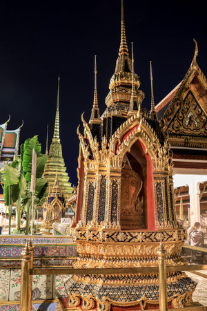 Phra Nakhon District,Bangkok,Thailand on December3,2020:Beautiful art and architecture of Wat Phra Kaew (Wat Phra Si Rattana Satsadaram).のeditorial素材