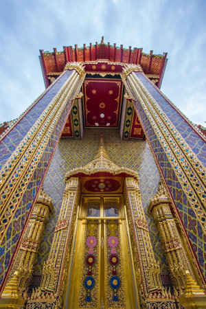 Khet Phra Nakhon, Bangkok,Thailand on January18,2019:Beautiful art and architecture of Wat Ratchabophit Sathitmahasimaram Ratchaworawihan.のeditorial素材