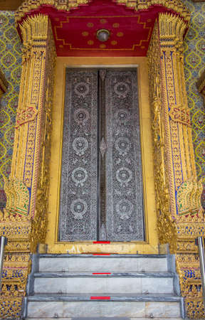 Khet Phra Nakhon, Bangkok,Thailand on January18,2019:Beautiful art and architecture of Wat Ratchabophit Sathitmahasimaram Ratchaworawihan.のeditorial素材