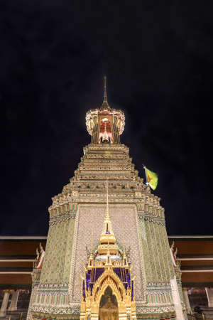 Phra Nakhon District,Bangkok,Thailand on December3,2020:Beautiful art and architecture of the Belfry at Wat Phra Kaew (Wat Phra Si Rattana Satsadaram).のeditorial素材