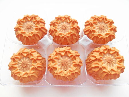 Cookies on a white backgroundの写真素材