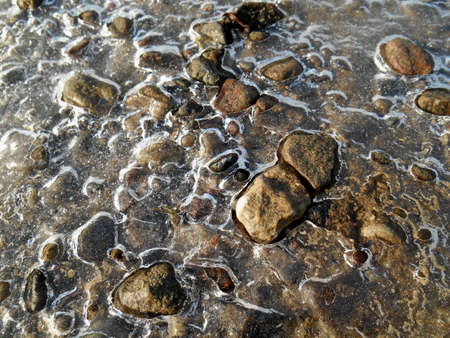Ice stones fragment beautiful backgroundの写真素材