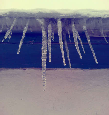 Icicles texture blue 