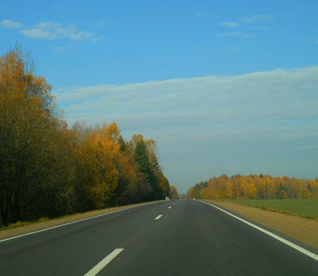 Fall road travelの素材
