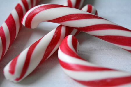 Christmas and New Year candy white backgroundの素材