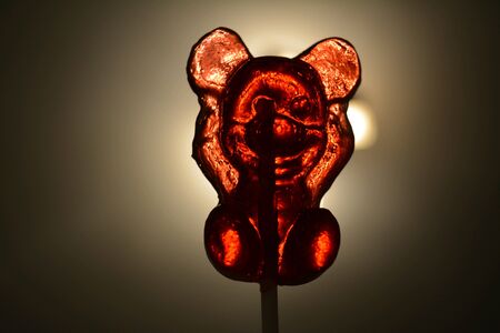 Christmas and New year candy lollipop the mouseの素材