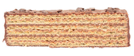 chocolate bar isolated on white backgroundの写真素材