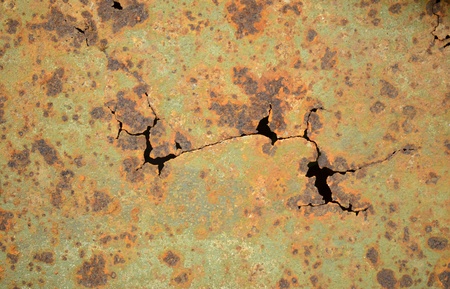 rusty texture of a metal spatulaの写真素材