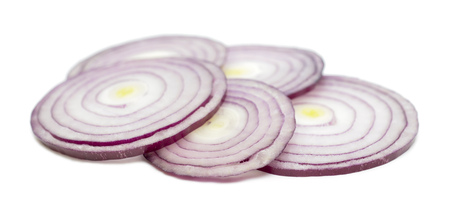 onion isolated on white backgroundの写真素材