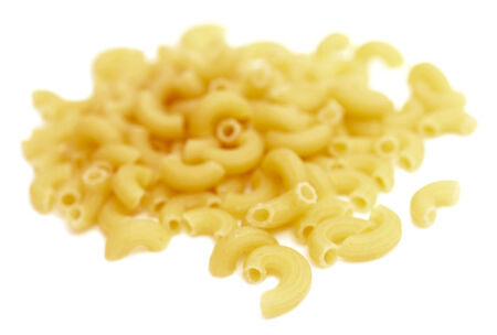 pasta isolated on white backgroundの写真素材