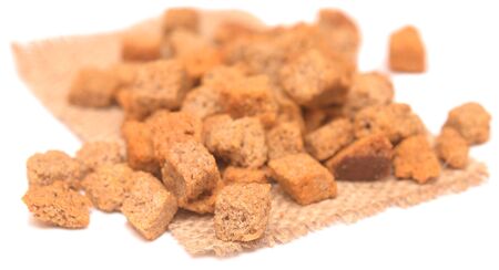 crackers isolated on white backgroundの写真素材