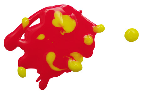 Abstract liquid isolated on a white backgroundの写真素材