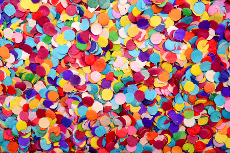 festive background of confettiの写真素材