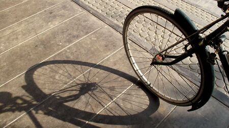 Shadow wheel of time.This picture taken on の写真素材