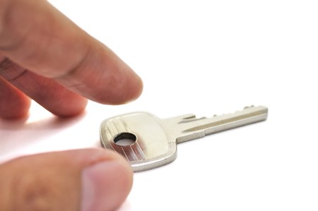 This is a Key in isolated shot の写真素材