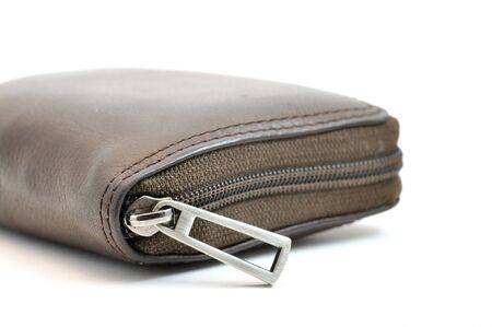This is a wallet made of leatherの写真素材