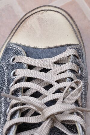This is a comfortable shoe for menの写真素材