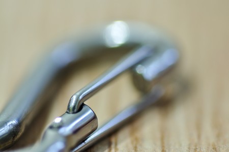 This is a key ring made from metalの写真素材