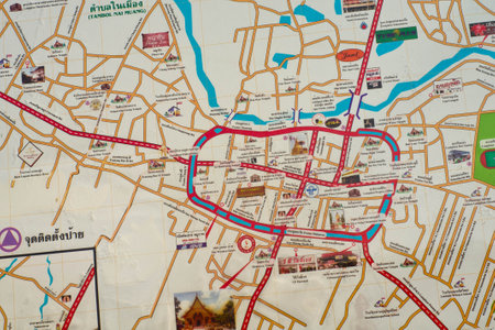 city mapのeditorial素材