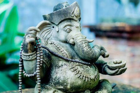 Ganesha  statue of a god of Hindu beliefs.