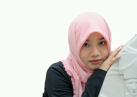  Portrait of a muslim girlの素材