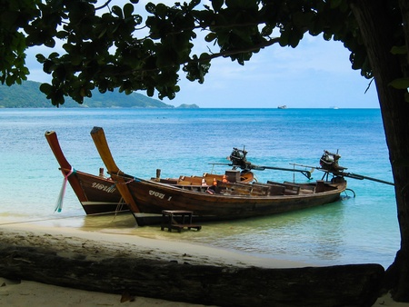 The boat at the Puket Thailandのeditorial素材