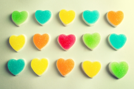 Hearts jelly patternの写真素材
