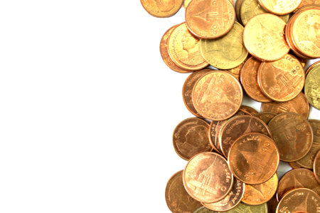 Thai gold coin background
